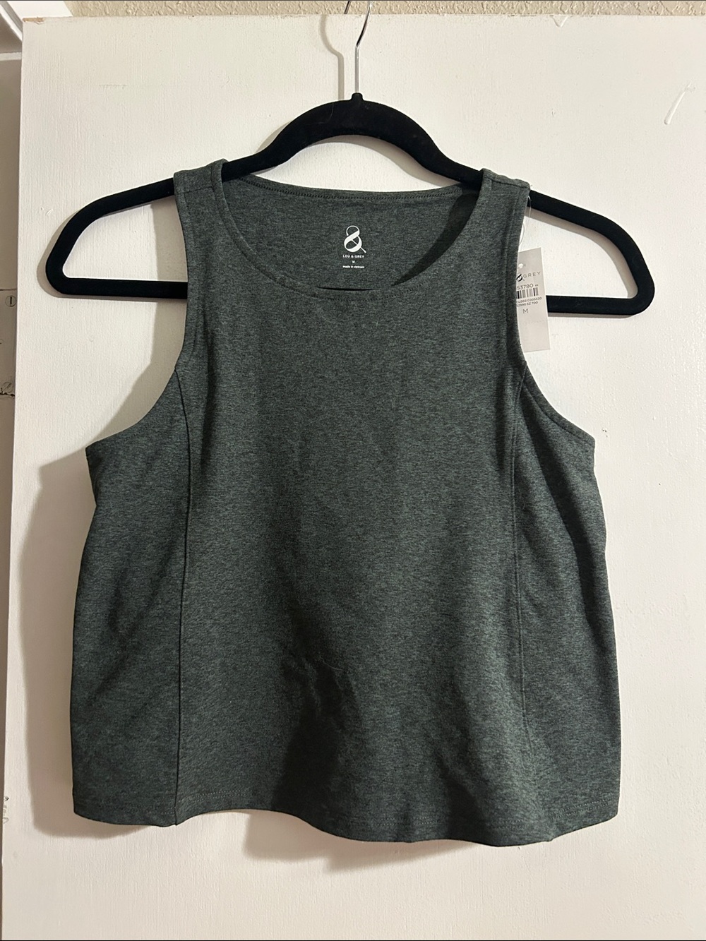 Women's Dark Heather Gray Sleeveless Tank Top
